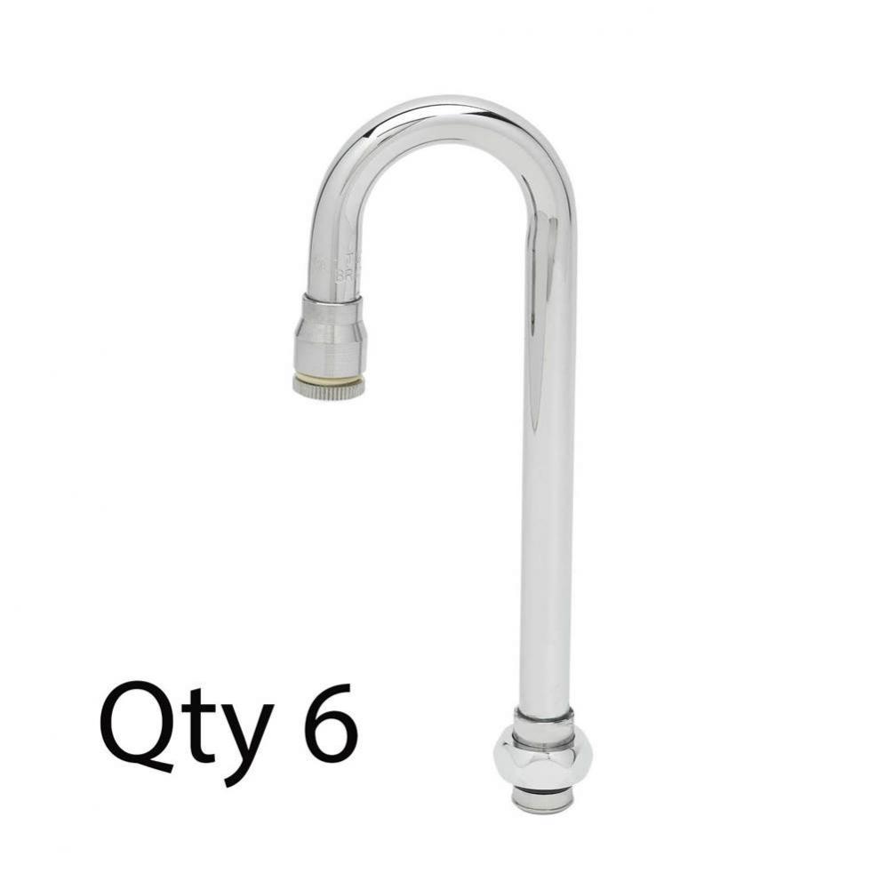 Swivel Gooseneck, 2-3/4'' Spread, 9-1/16''