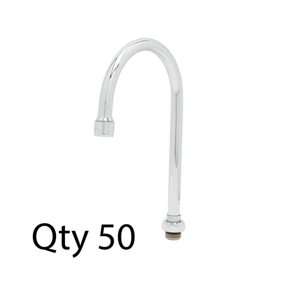 Swivel Gooseneck, 5-11/16'' Spread, 10-3/