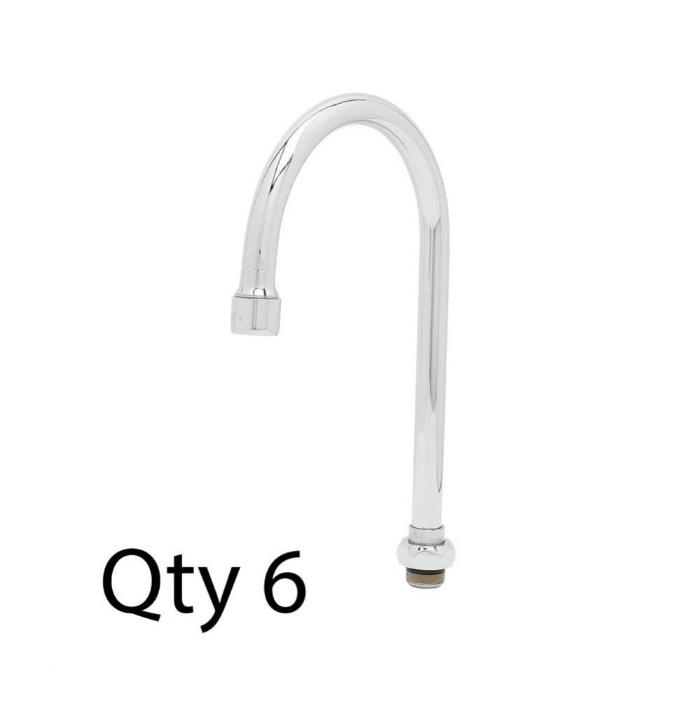 Swivel Gooseneck, 5-11/16'' Spread, 10-3/