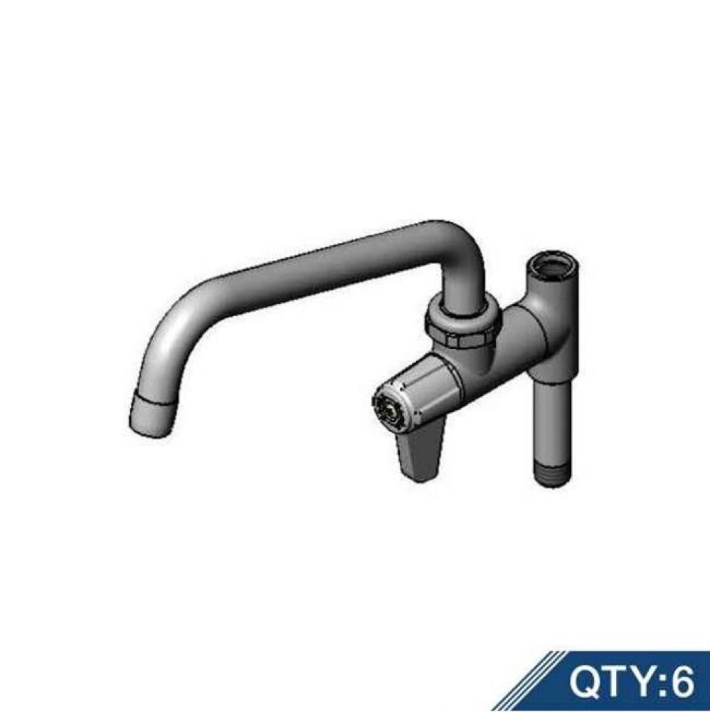 Add-On Faucet w/ Quarter-Turn Ceramic Cartridge & 8'' Swing Nozzle w/ Laminar Flow D