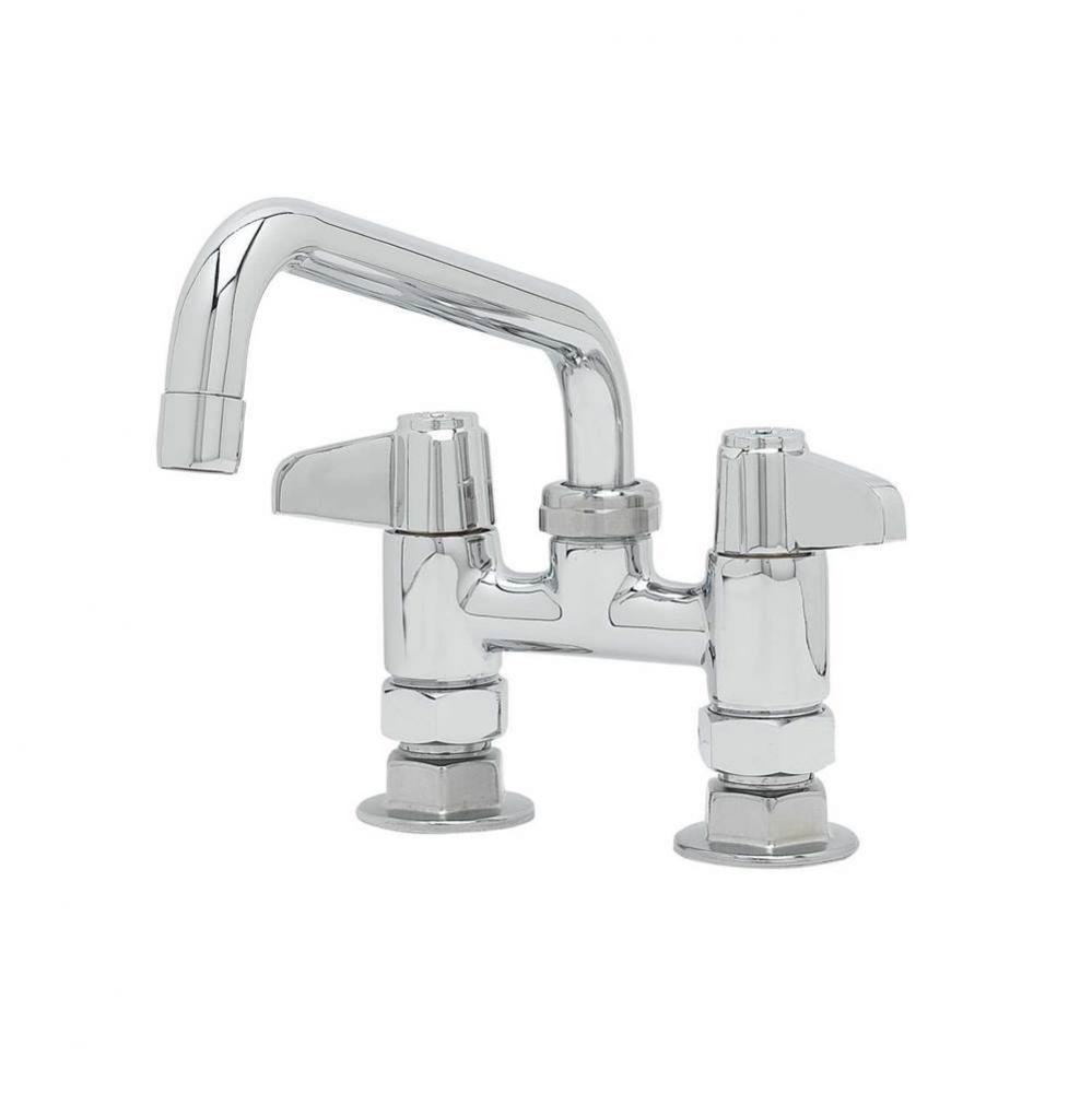 4'' Deck Mount Faucet, 8'' Swing Nozzle, 2.2 GPM Aerator, 1/2'' NPT