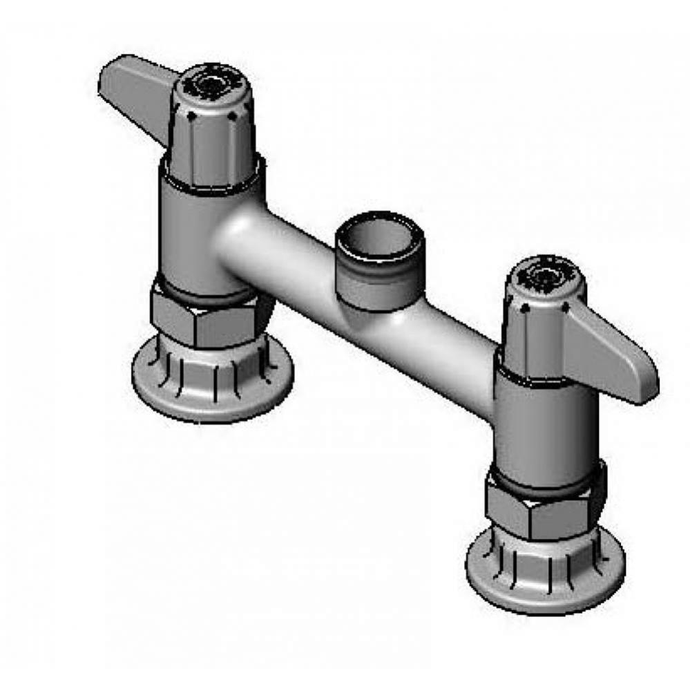 Equip 6'' Deck Mount Swivel Base Fct, Less Nozzle, Wrist Handles & Supply Nipple Kit