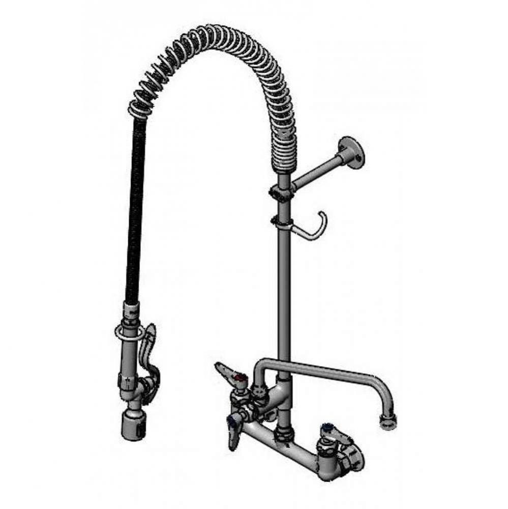 Pre-Rinse: 8'' Wall Mount, Ceramas, ADF 12'' Nozzle w/ 2.2 GPM VR Aerator, B-0