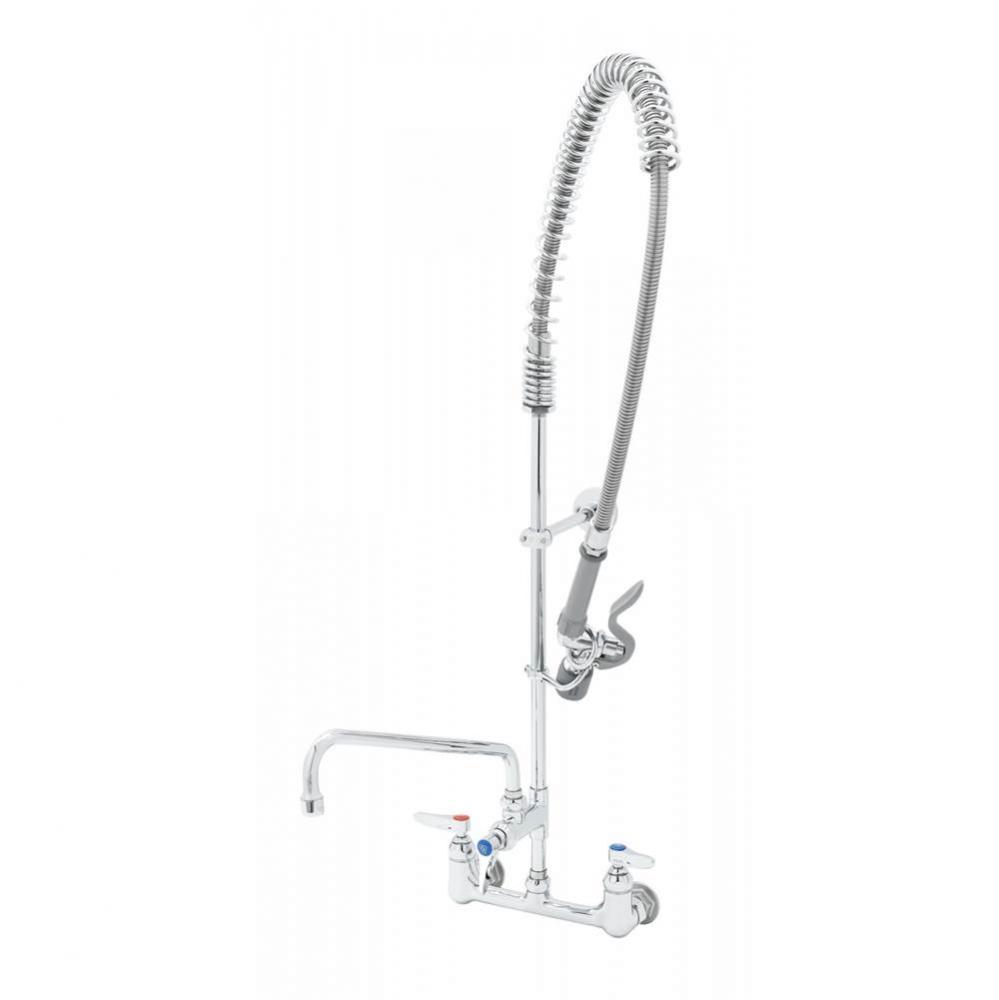 EasyInstall Pre-Rinse, 8'' Wall Mount, 12'' Add-On Faucet, B-0107-J, Wall Brac