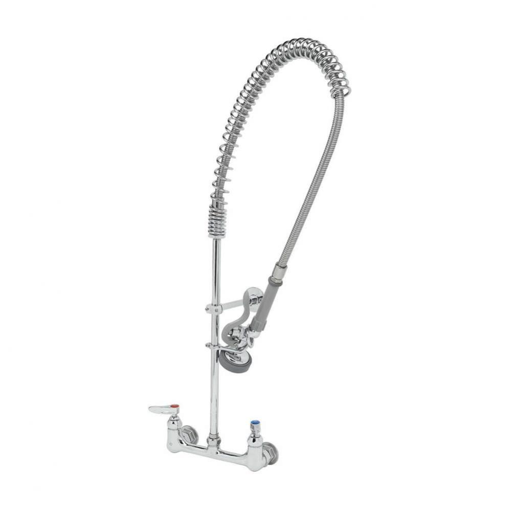 EasyInstall Pre-Rinse, Spring Action, Wall Mount, 8'' C/C, 1/2'' NPT Male Inle