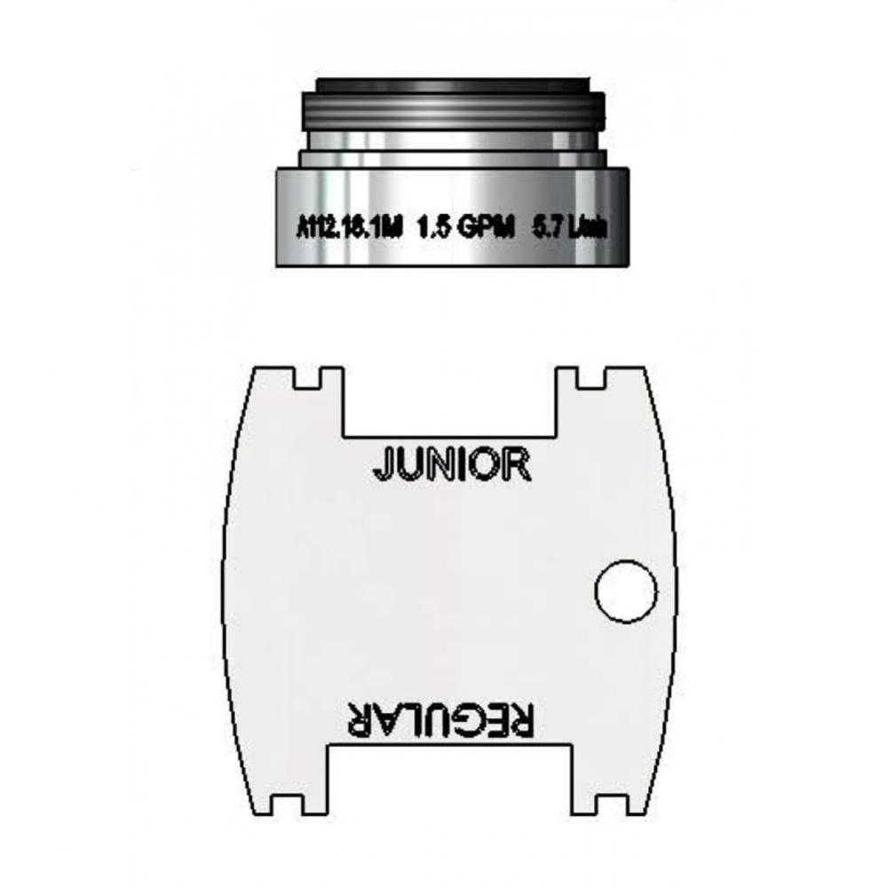 1.5 gpm VR Aerator, 15/16-27UN Male Threads (WaterSense)