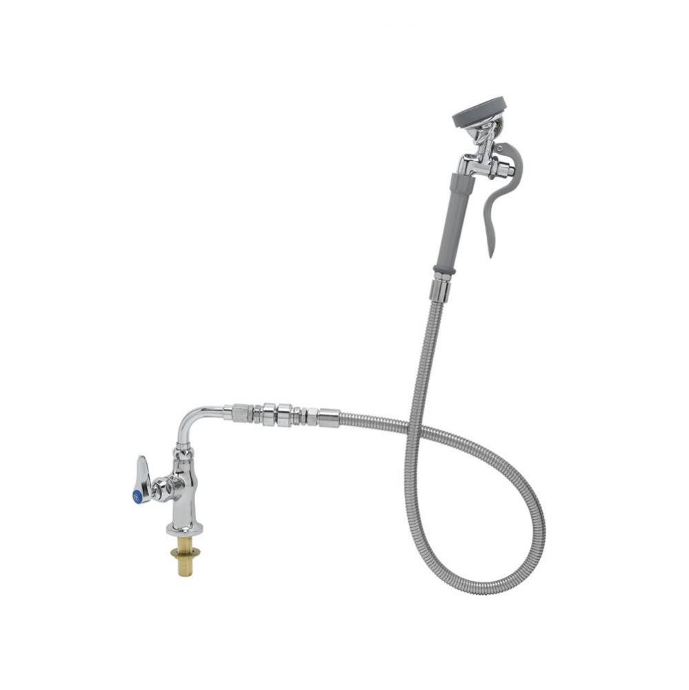 Single Hole Single Temperature Deck Mount Faucet, Quarter-Turn Eterna Cartridge w/ Spring Check, L