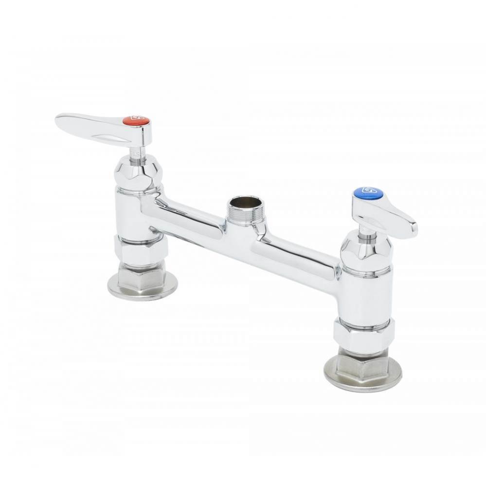 8'' C/C Deck Mount Mixing Faucet , Ceramic Cartridges, Less Nozzle