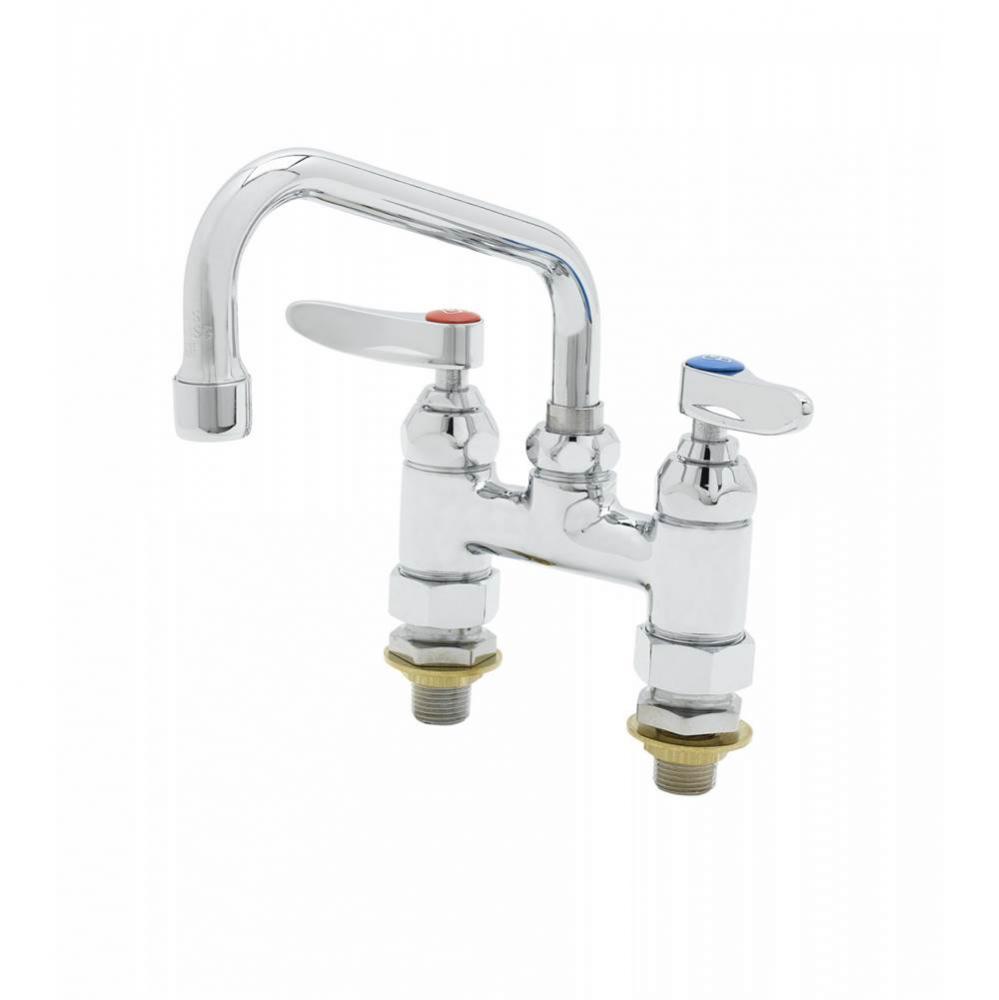 Double Pantry Faucet, Deck Mount, 4'' Centers, 6'' Swing Nozzle (059X), 00CC I