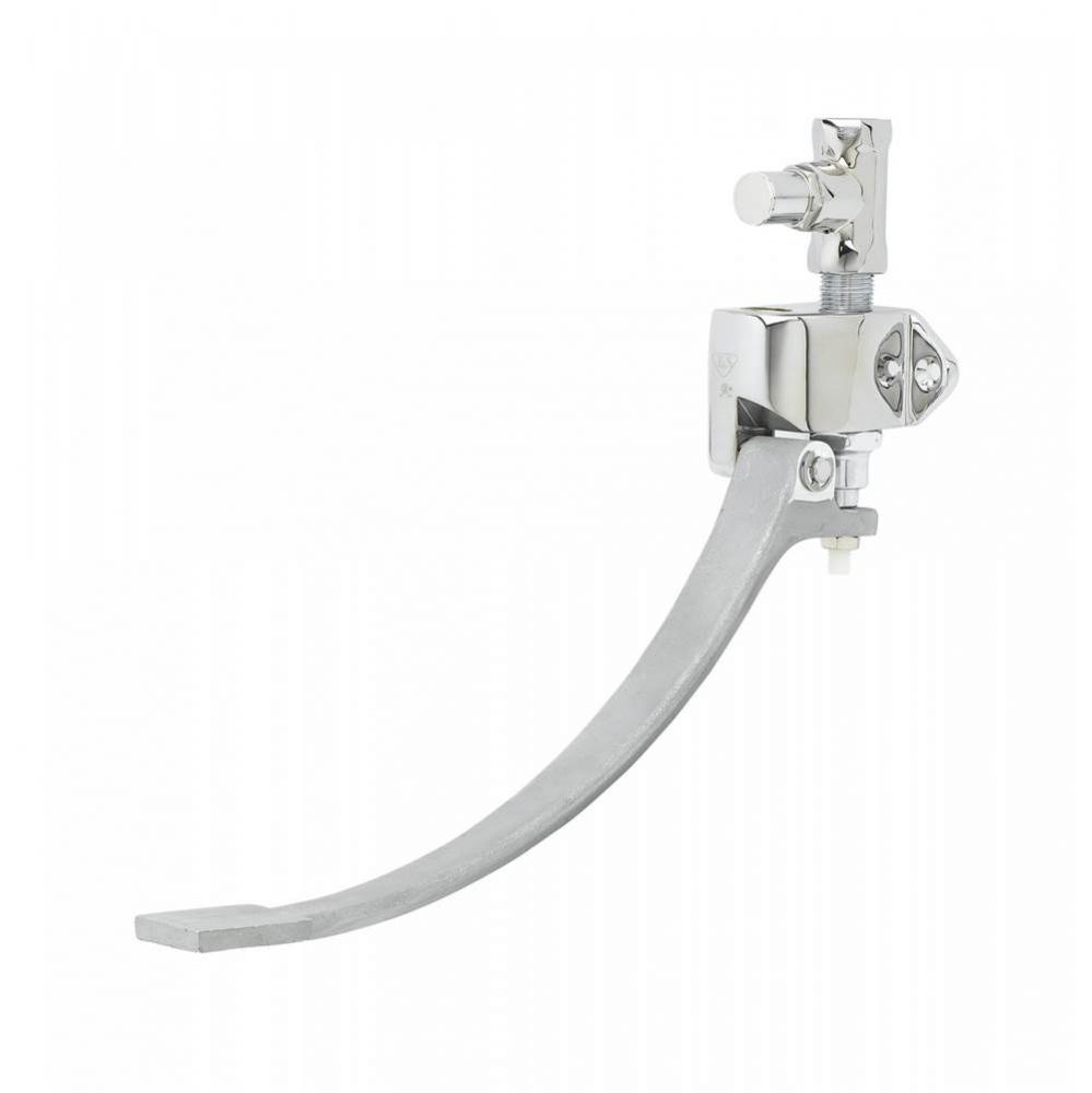 Single Pedal Valve, Wall Mount, Straight Loose Key Stop