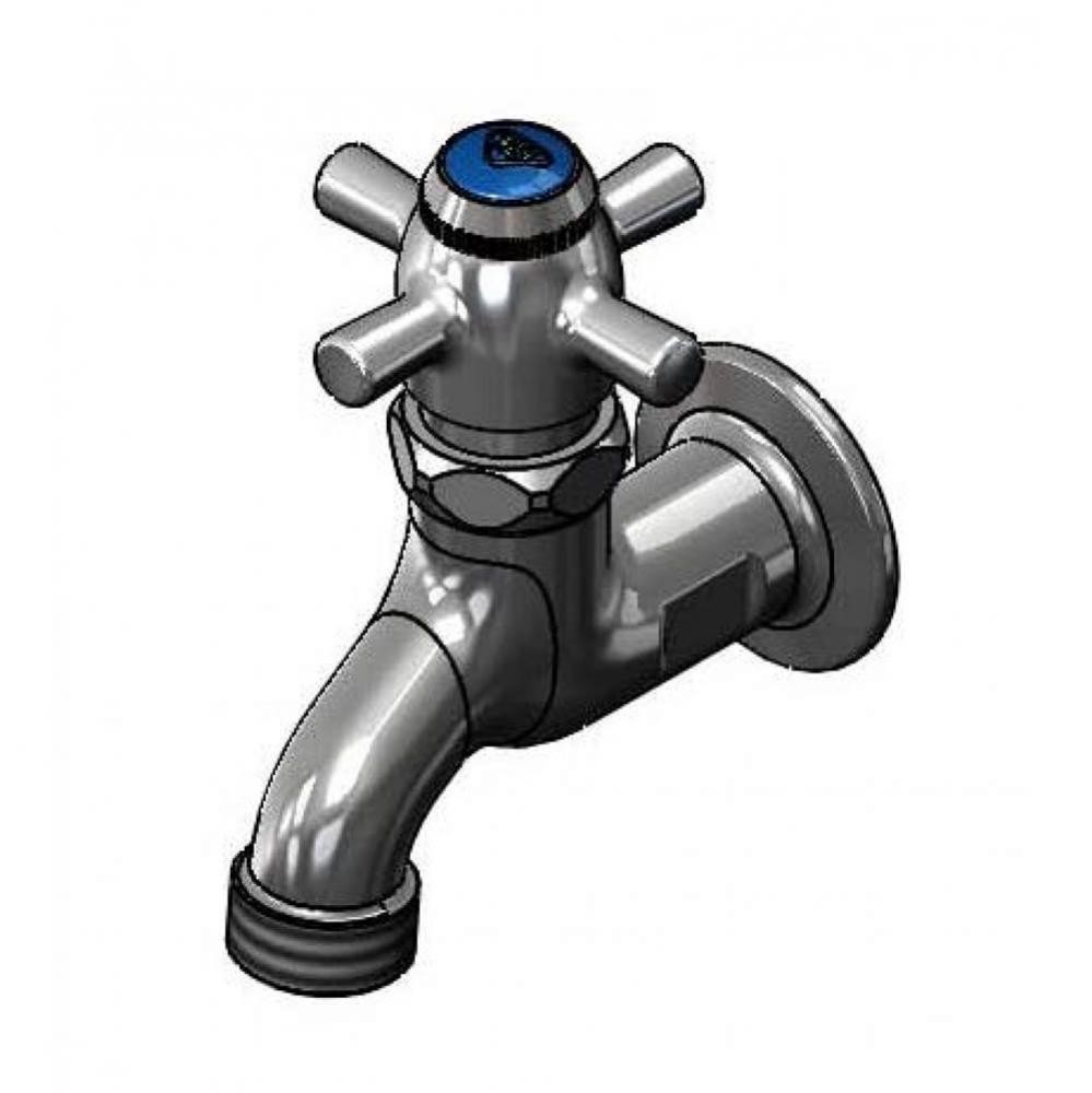 Sill Faucet, Self-Closing, 1/2'' NPT Female Inlet, 3/4'' Garden Threaded Outle