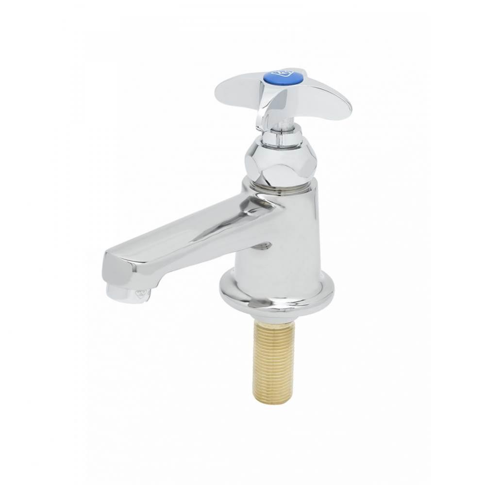 Sill Faucet, 1/2'' NPSM Male Inlet Shank, 4'' Integral Spout with 2.2 gpm Aera