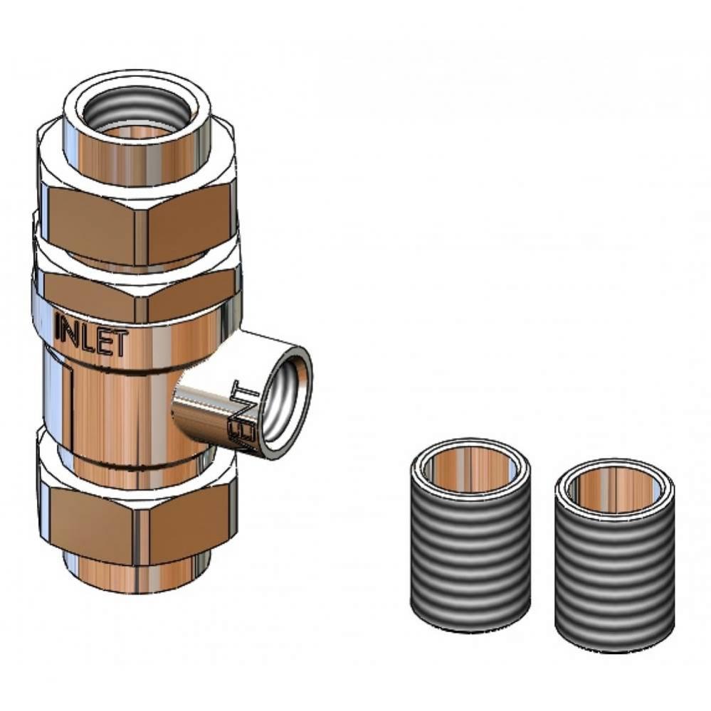 Backflow Preventer, 3/4'' NPT, Designed for Continuous Pressure, Atmospheric Vent Non-Po