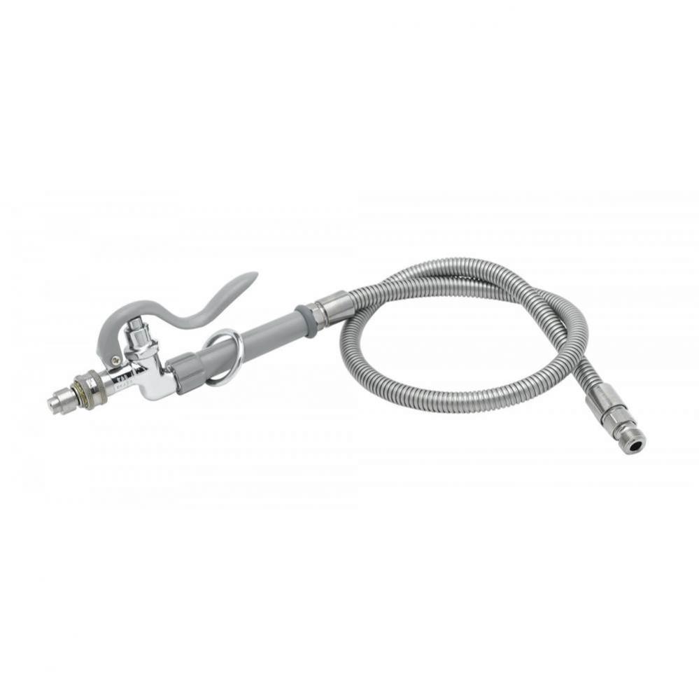Spray Assembly, 3' Stainless Steel Hose with Quick Disconnect Fan Spray Head
