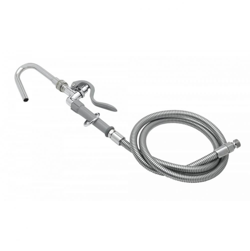 Pot & Kettle Filler, Quick-Connect Hook Nozzle, Flexible Stainless Steel Hose