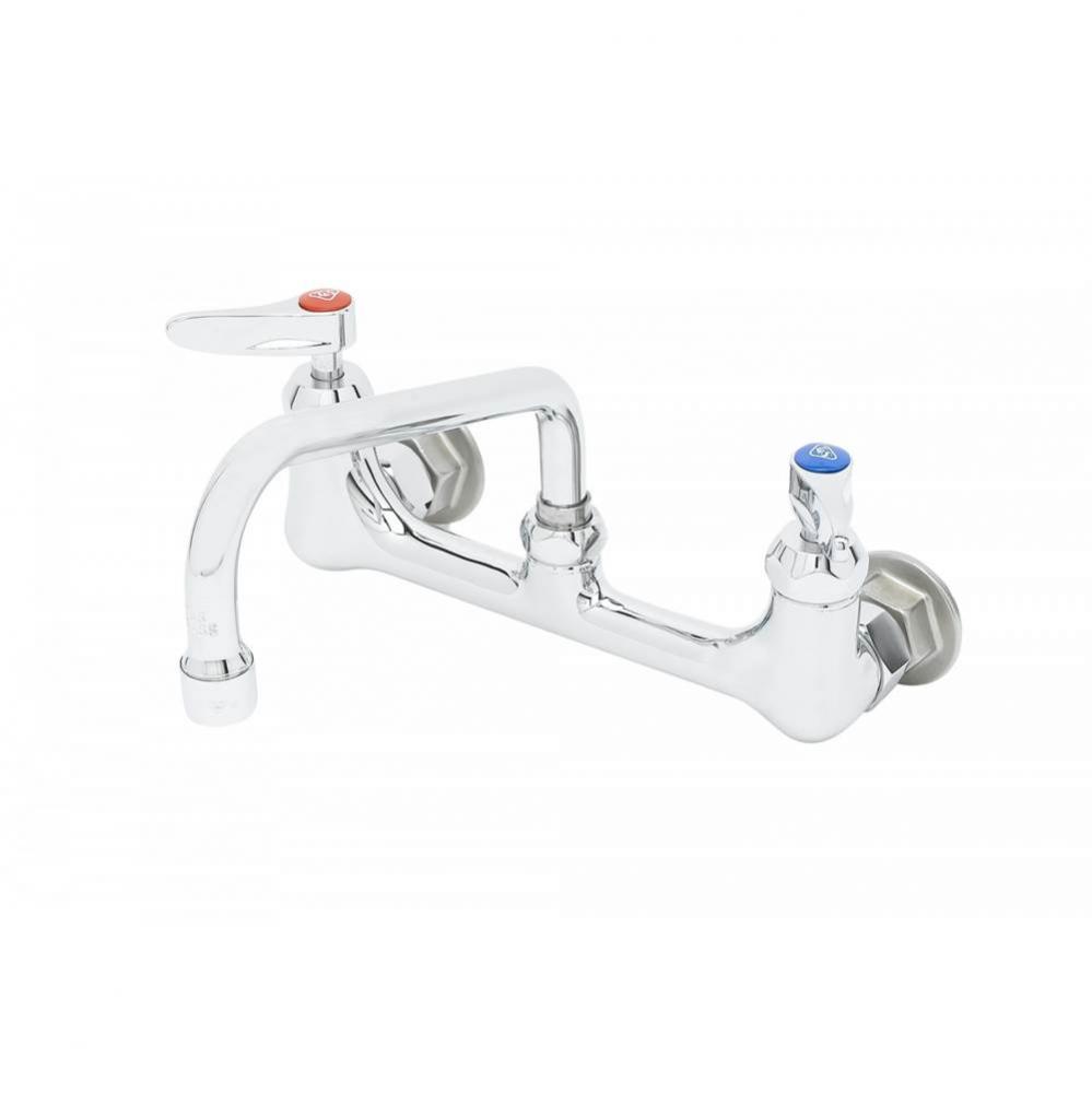 8'' Wall Mount Mixing Faucet w/ CV Ceramas, 8'' Swing Nozzle (060X), 1/2'