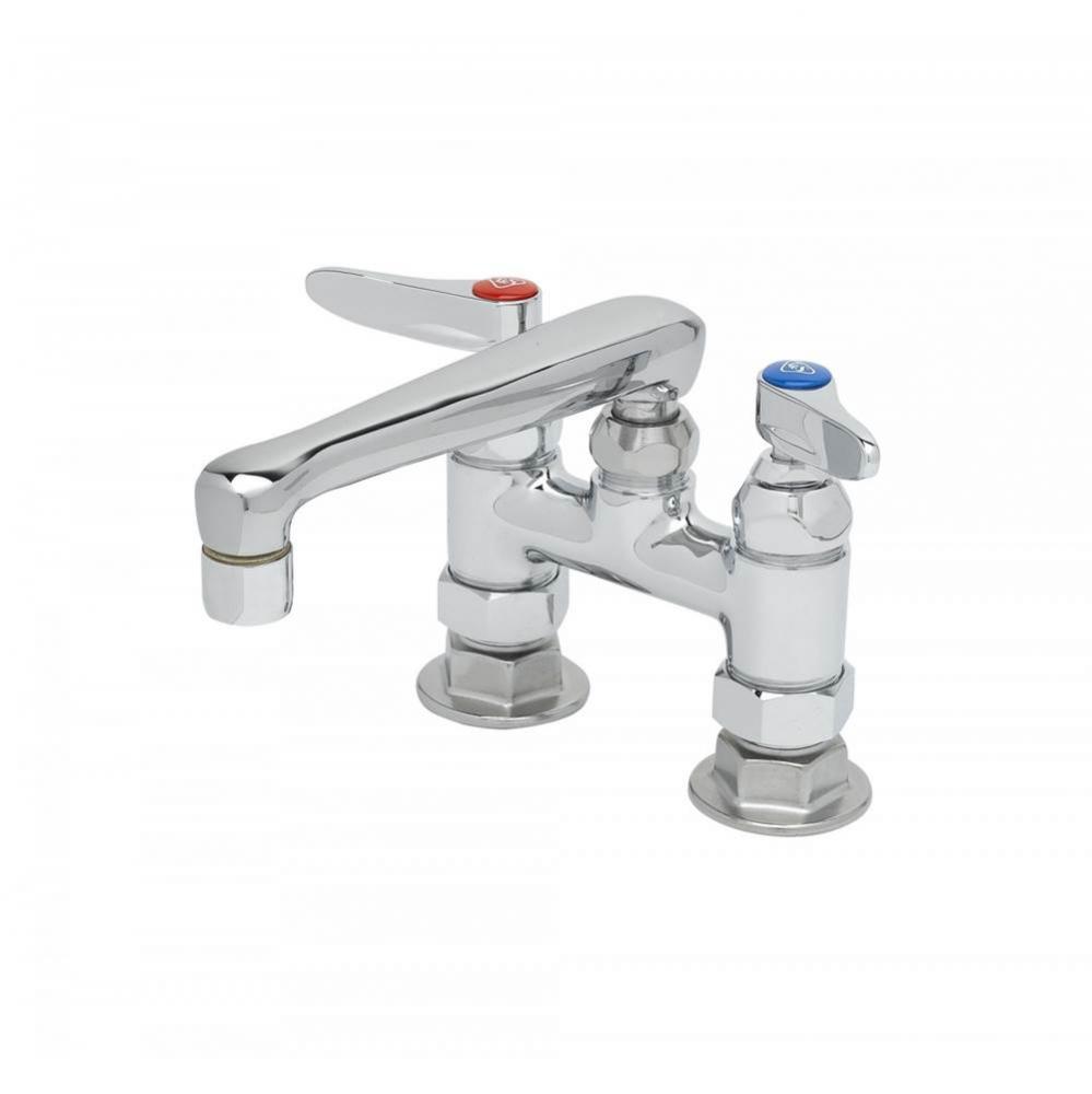 Mixing Faucet, 4'' Deck Mount, 6'' Cast Spout, Eterna Cartridges, Lever Handle