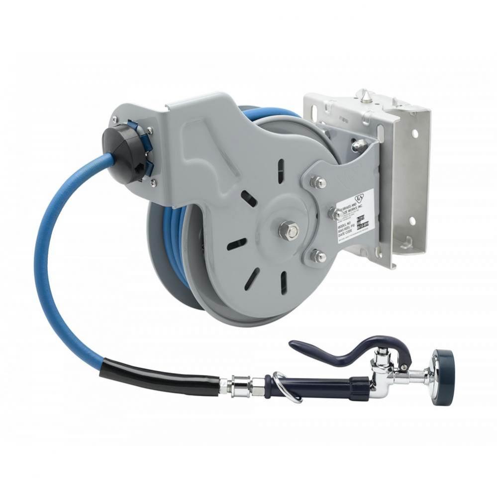 3/8'' x 15' Open Epoxy Coated Reel w/ SS Swing Bracket