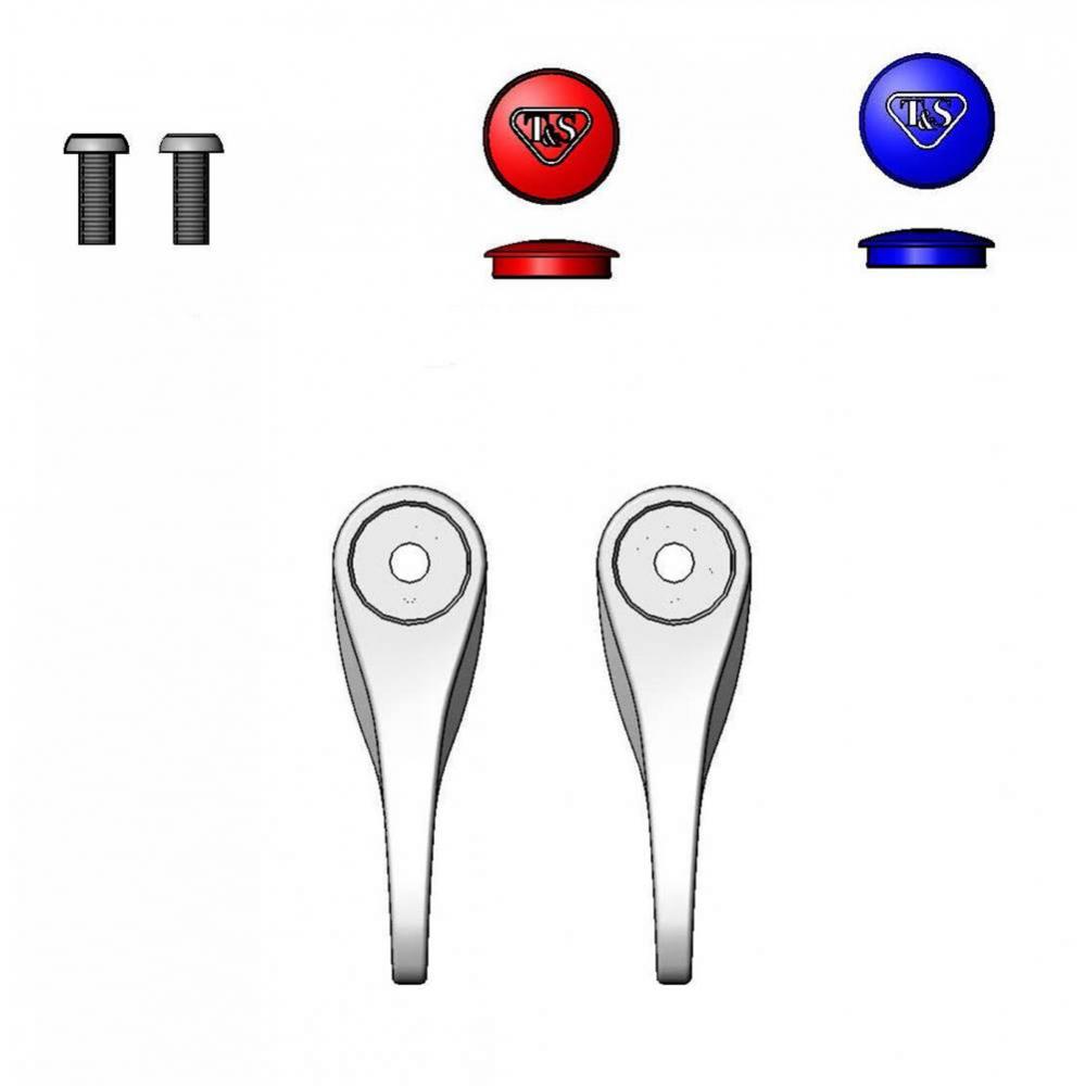 Parts Kit for Lever Handles w/ Anti-Microbial Coating, Indexes & Screws (New-Style)