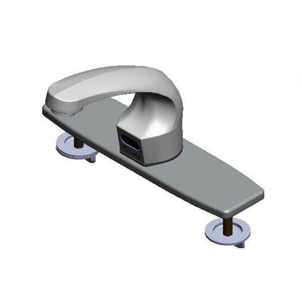 ChekPoint Electronic Faucet, Deck Mount, Single Hole Spout, AC/DC Module, 8'' Deck Plate