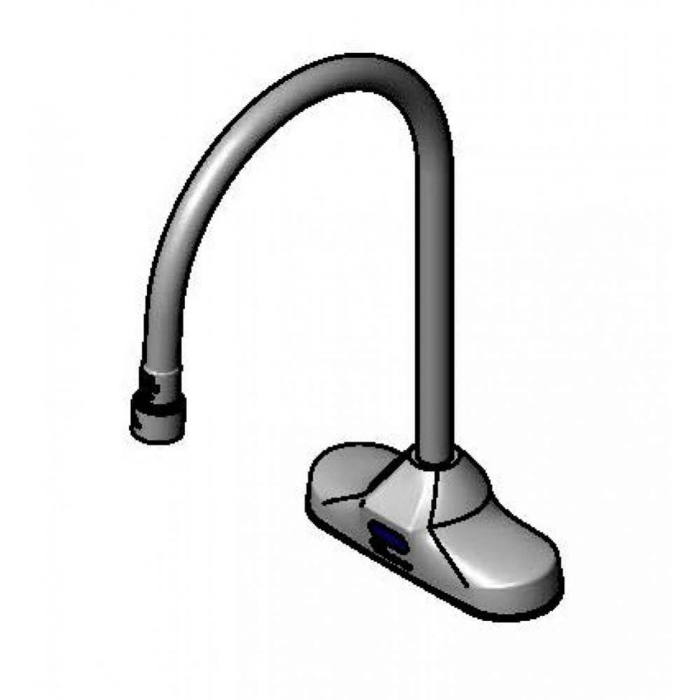 ChekPoint Sensor Faucet, 4'' Deck Mount, 8'' Rigid Gooseneck, 1.0 GPM VR Aerat