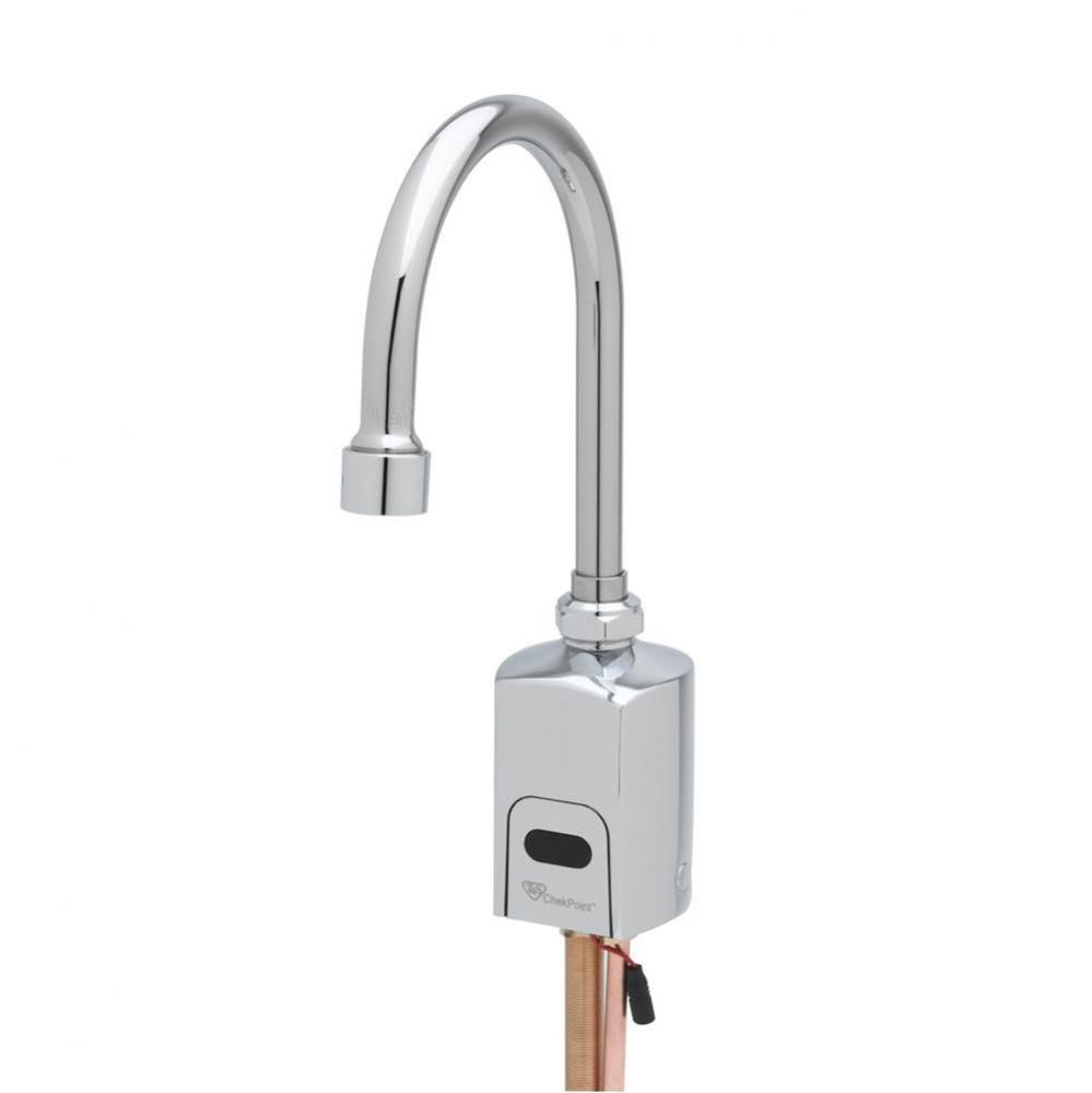 ChekPoint Above-Deck Electronic Faucet, Single Hole/Temp, Gooseneck, 0.5 GPM / 1.9 LPM VR Spray De