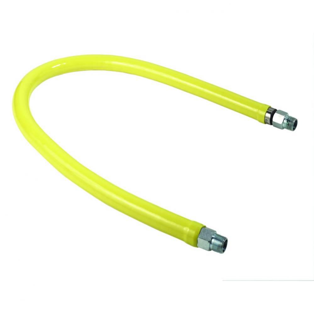 Gas Hose, Free Spin Fittings, 1-1/4'' NPT, 72'' Long