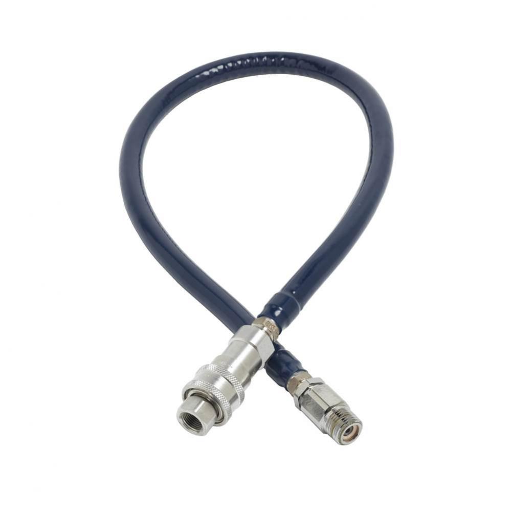 Water Hose w/ Quick-Disconnect, Vacuum Breaker, 1/2'' NPT Ends, 72'' Long