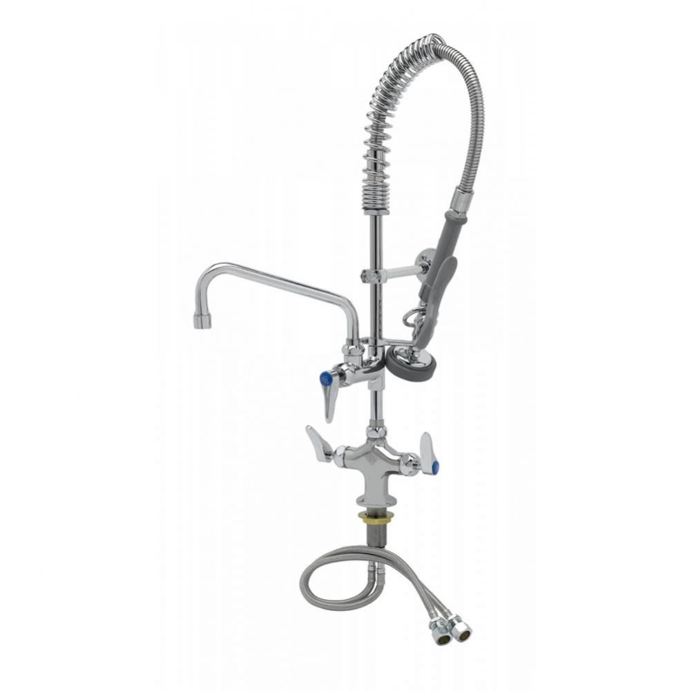 Mini-PRU: B-0113 Style w/ B-0107, 8'' Swing Nozzle, Cerama, Lever Handles, 19-11/16&apos