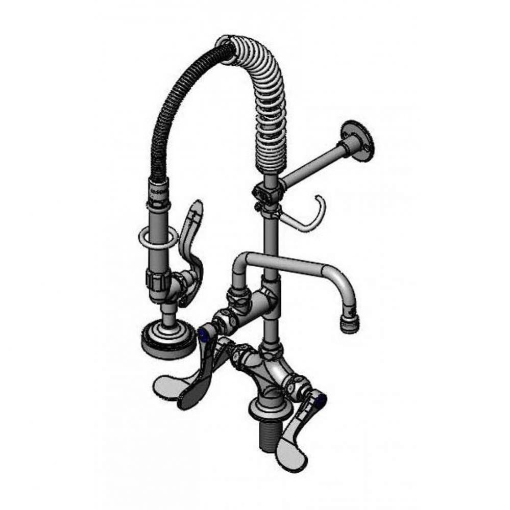Mini-Pre-Rinse unit w/ B-0107, 8'' Swivel Nozzle, Wrist Handles & Eternas