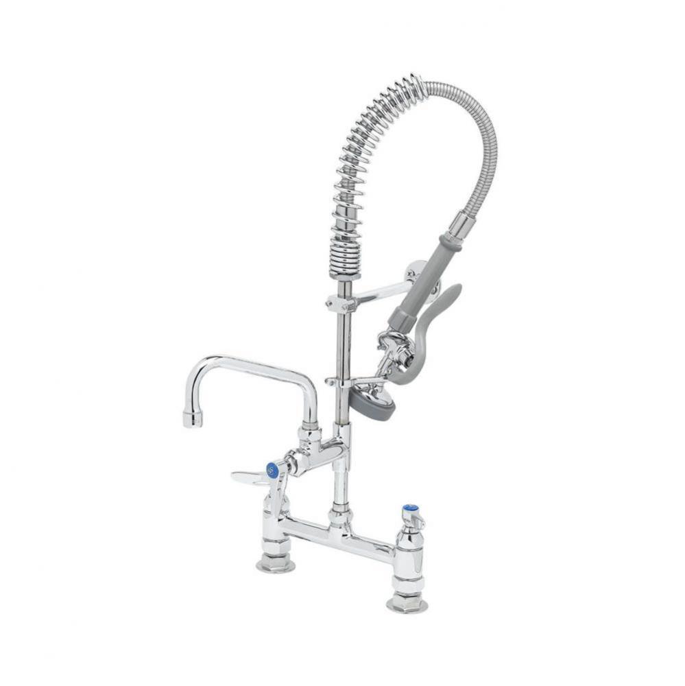 Mini-Pre-Rinse unit w/ B-0107, 6'' Swivel Nozzle, Lever Handles, & Wall Bracket MINI