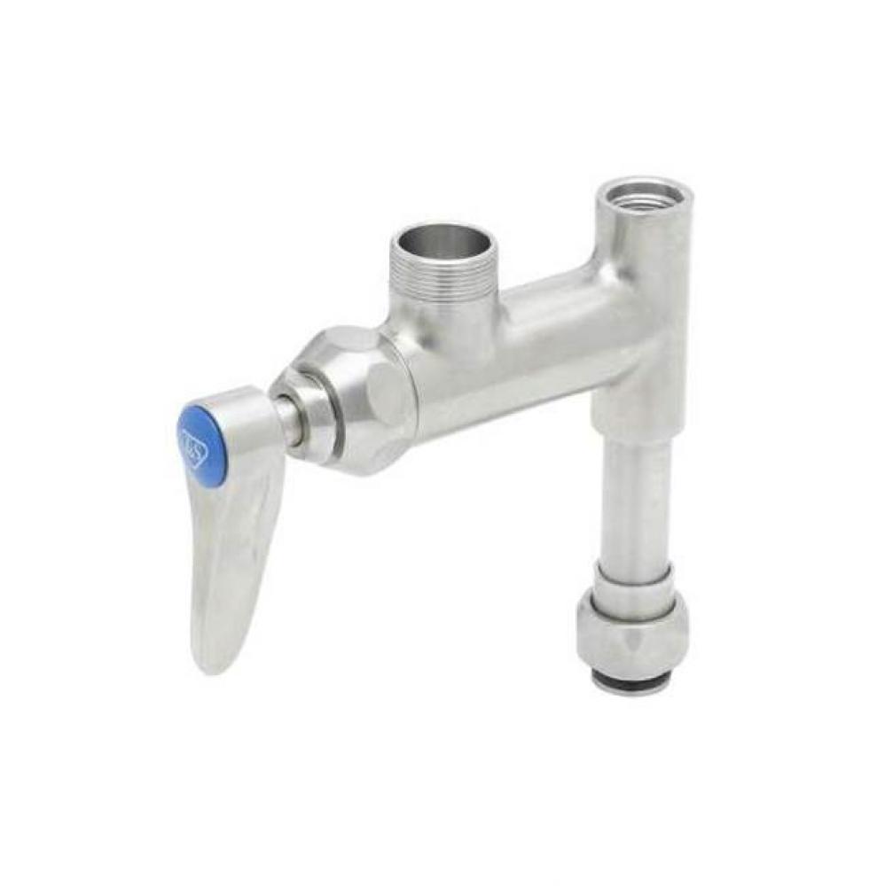 Stainless Steel EasyInstall Add-On Faucet w/ Quarter-Turn Eterna Cartridge & Lever Handle, Les