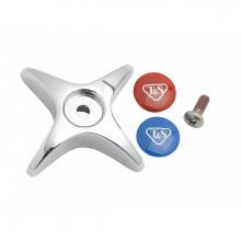 T&S Brass 002521-45KNS - 4-Arm Handle Kit (Handle, Indexes, Screw
