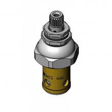 T&S Brass 006477-40QT - Spindle Assembly, QT Eterna, CWS Escutcheon Bonnet, LTC (Cold), Teflon Seat Washer