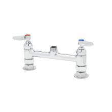 T&S Brass 008963-40 - 6'' Base Faucet, Spring-Check Eternas, Le