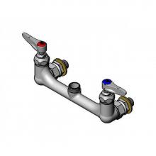 T&S Brass 009583-40 - 8'' Wall Mount Base Faucet, Swivel Outlet