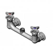 T&S Brass 017925-40 - 8'' Wallmount Mixing Faucet, Cerama w/ Ch