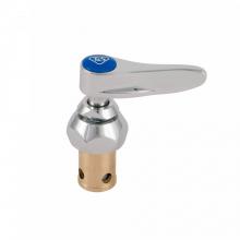 T&S Brass 019639-40 - Eterna Cartridge, RTC w/ Spring Check, Lever Handle, Screw, & Index (Blue)
