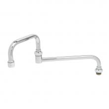 T&S Brass 067X - Double-Joint Swing Nozzle, 9'' Back Secti