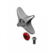 T&S Brass 175FHNS - 4-Arm Kitchen Handle w/ Hot Index Button