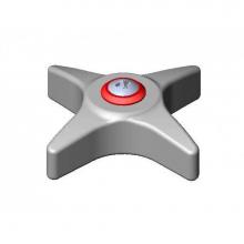 T&S Brass 175FH - 4-Arm Kitchen Handle w/ Hot Button & Scr