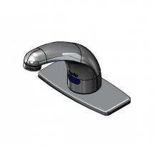 T&S Brass 5EF-1D-DS-4DP - Equip Sensor Faucet: Deck Mount, Single Hole, Cast Spout, 4'' c/c Deck Plate