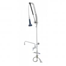 T&S Brass B-0113-12CRB8TP - Pull-Down PRU w/ 12'' ADF, Cerama Cartridges, Lever Handles & Wall Bracket