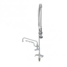 T&S Brass B-0113-U12-B - ULTRARINSE PRU w/ Single Hole Faucet, Quarter-Turn Eterna w/ Spring Checks, Lever Handles, Add-On