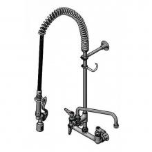 T&S Brass B-0133-12A-CRBJ - Pre-Rinse: 8'' Wall Mount, Ceramas, ADF 12'' Nozzle w/ 2.2 GPM VR Aerator, B-0