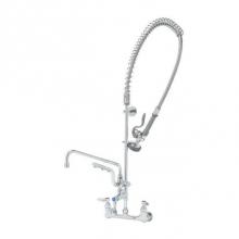 T&S Brass B-0133-U12-B - ULTRARINSE PRU w/ 8'' Wall Mount Mixing Faucet, Quarter-Turn Eterna Cartridges w/ Spring