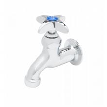 T&S Brass B-0700 - Sill Faucet, 1/2'' NPT Female Inlet, 4-Arm Handle, Plain-End Outlet