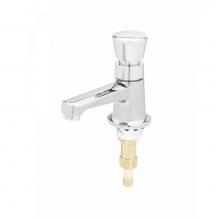 T&S Brass B-0712 - Sill Faucet, Self-Closing Metering, Push-Button, 1/2'' NPSM Male Inlet Shank & 1/4&a