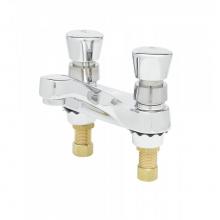 T&S Brass B-0831-VR - Metering Faucet, Deck Mount, 4'' Centers, VR 2.2 GPM Aerator, Push Button Handles