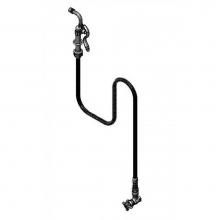 T&S Brass B-1344-CRVB102C - Filler, Angle Stop, Cerama, 4-Arm Handle, VB, Angle Nozzle, 2.2 GPM Aerator, 68'' Flex H